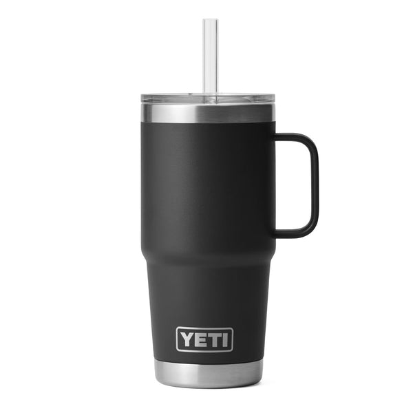 YETI Rambler 25 oz. Mug With Straw Lid, Black