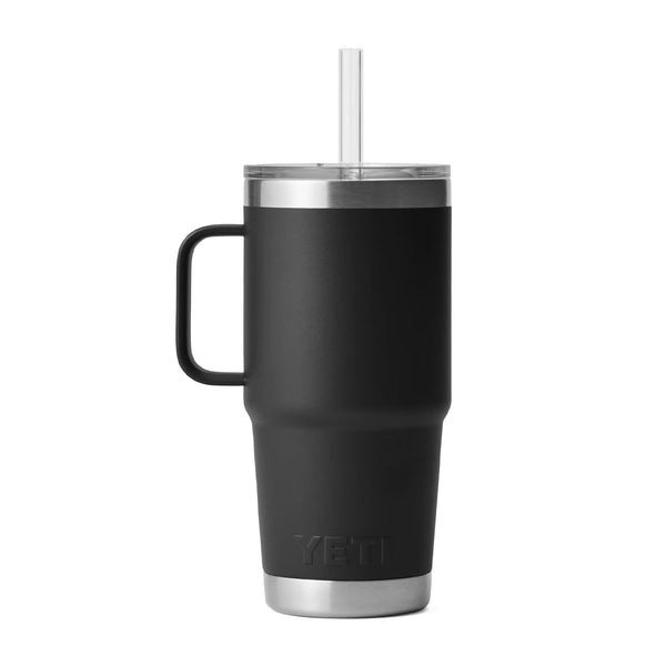 YETI Rambler 25 oz. Mug With Straw Lid, Black